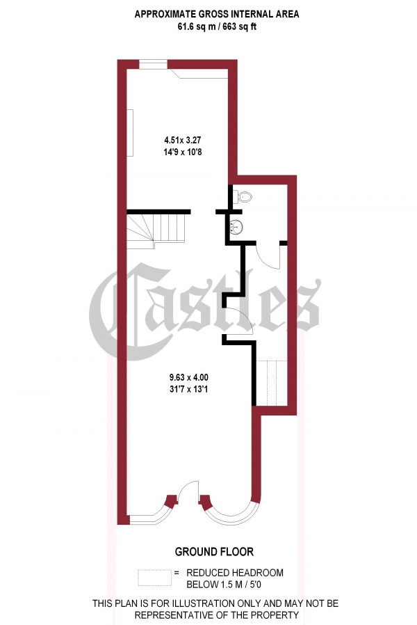 Floor Plan Image for Commercial Property for Sale in Topsfield Parade, Crouch End, N8