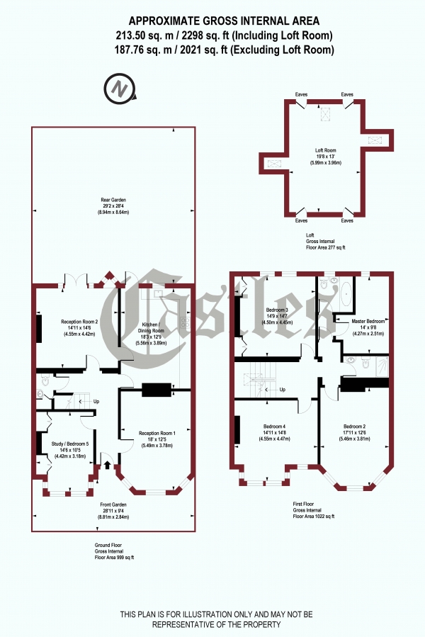 Floor Plan Image for 4 Bedroom End of Terrace House for Sale in Edison Road, N8