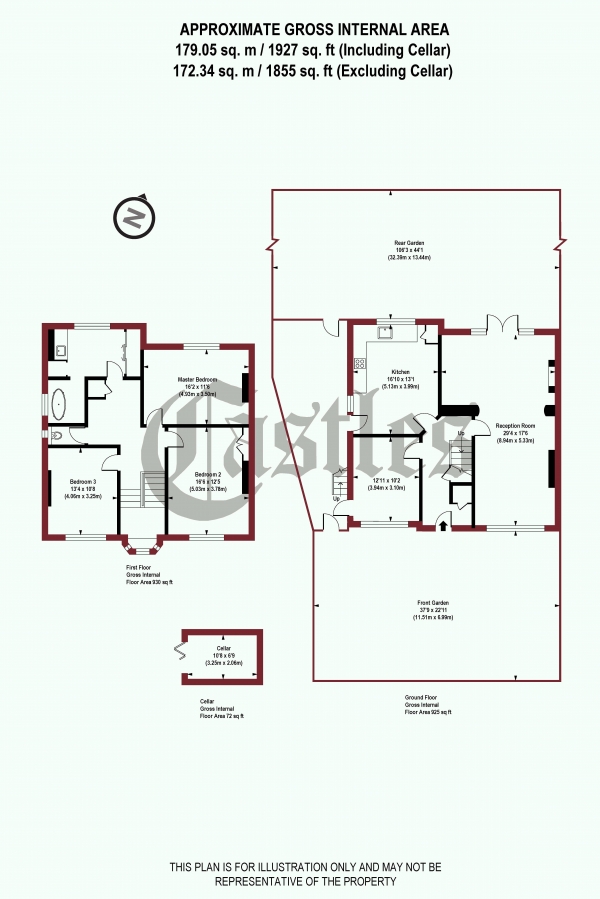 Floor Plan Image for 4 Bedroom Semi-Detached House for Sale in Stanhope Gardens, N6