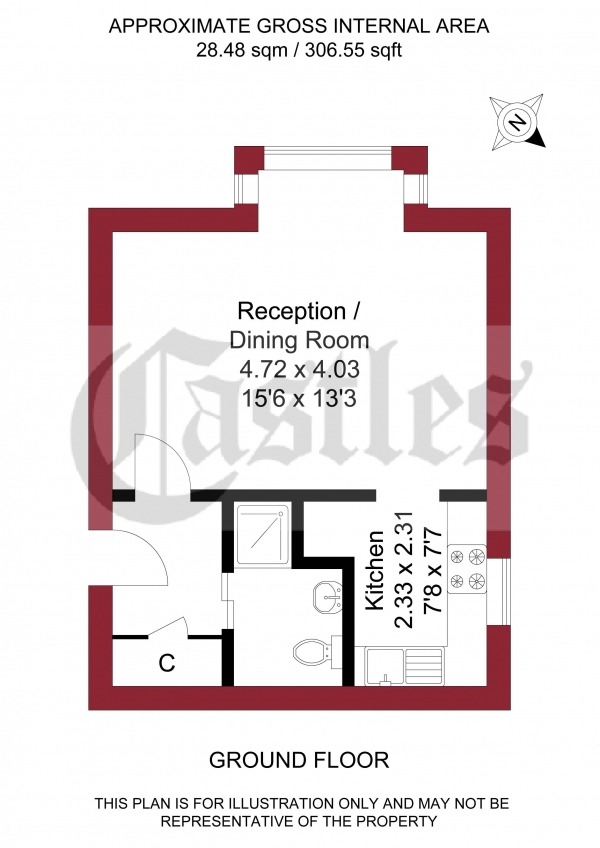 Floor Plan Image for Studio for Sale in Maltby Drive, Enfield