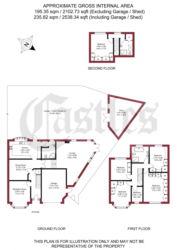 Floor Plan Image for 6 Bedroom End of Terrace House for Sale in Nursery Close, Enfield