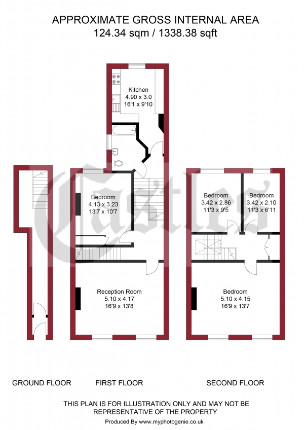 Floor Plan Image for 4 Bedroom Property for Sale in Lower Clapton Road, London