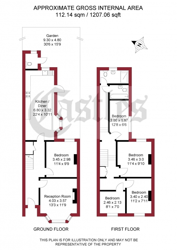 Floor Plan Image for 4 Bedroom Terraced House for Sale in Adley Street, London