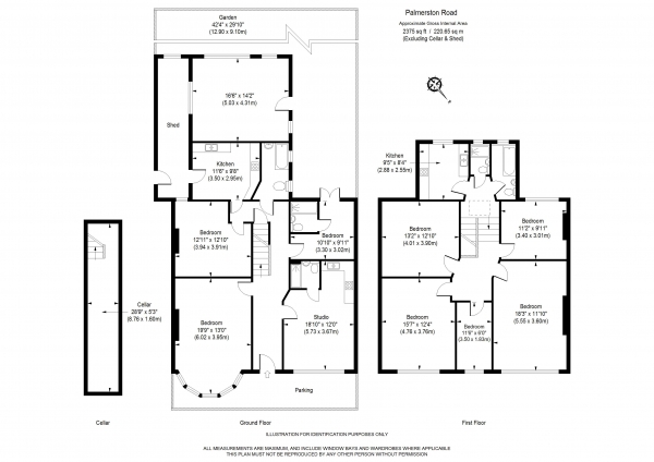 Floor Plan Image for 8 Bedroom Terraced House for Sale in Palmerston Road, Bowes Park, N22