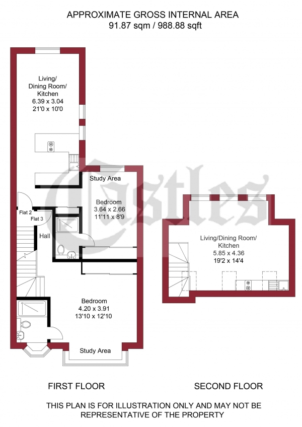 Floor Plan Image for 4 Bedroom Terraced House for Sale in Palmerston Road, London, N22