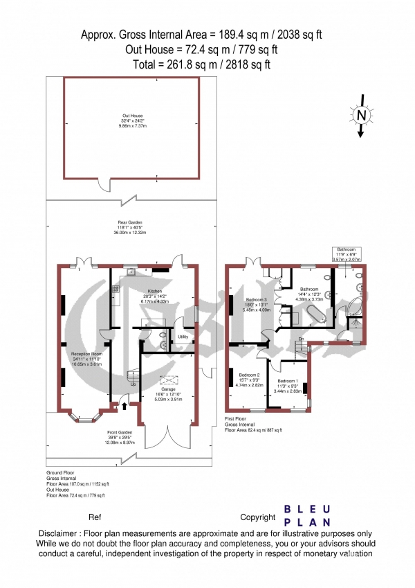 Floor Plan Image for 3 Bedroom Detached House for Sale in Truro Road, Bounds Green, N22