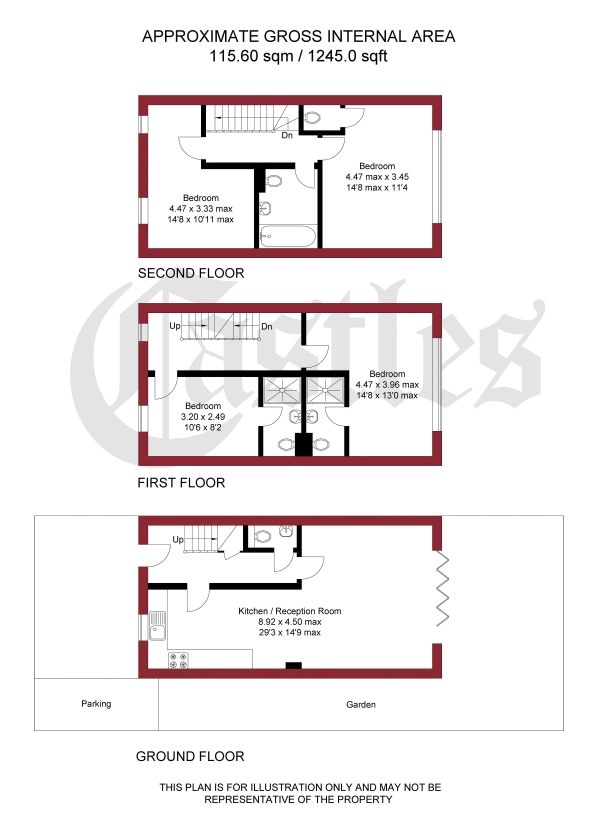 Floor Plan Image for 4 Bedroom Property for Sale in Canning Crescent, London, N22