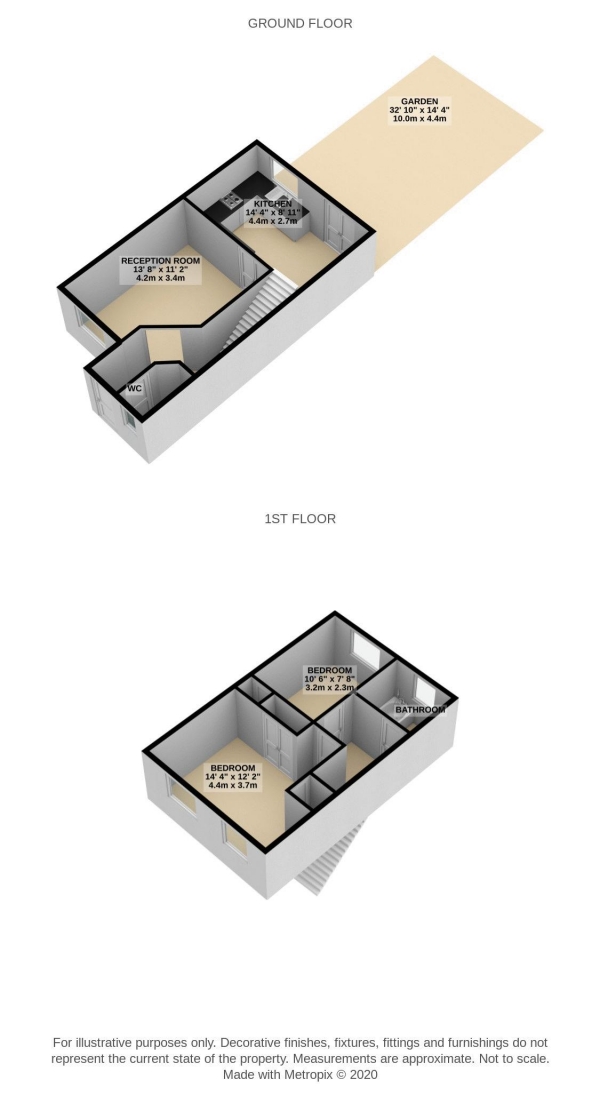 Floor Plan Image for 2 Bedroom Terraced House for Sale in Hayden Road, Waltham Abbey, EN9