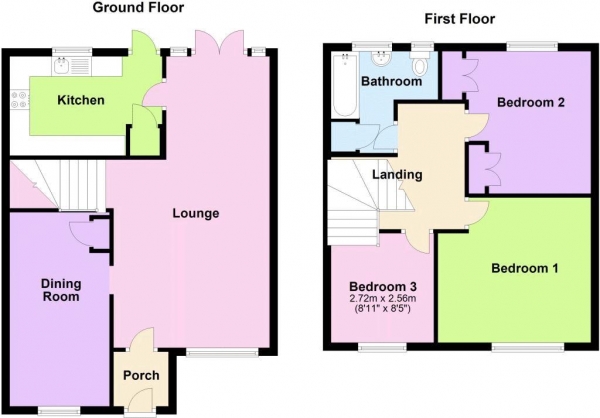 Floor Plan Image for 3 Bedroom Semi-Detached House for Sale in Tudor Way, Waltham Abbey, Essex, EN9