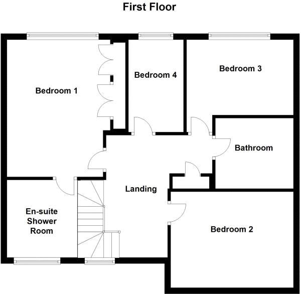 Floor Plan Image for 4 Bedroom Detached House for Sale in Greenwich Way, Waltham Abbey, Essex, EN9