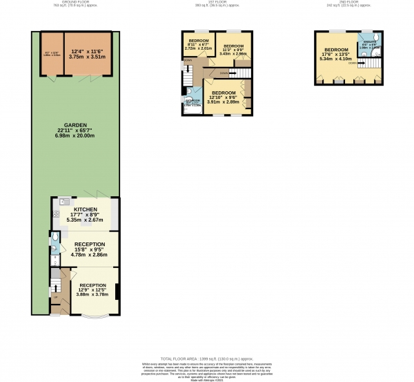 Floor Plan for 4 Bedroom Semi-Detached House for Sale in Webster Close, Waltham Abbey, Essex, EN9, EN9, 3NU -  &pound575,000