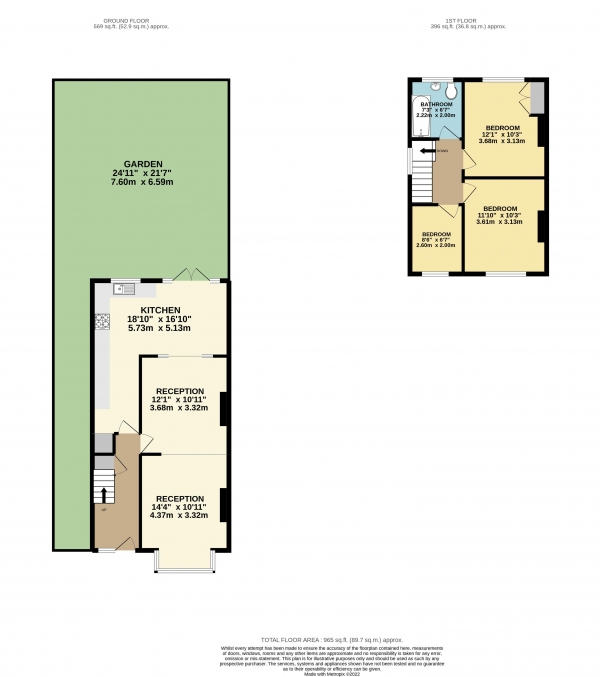 Floor Plan Image for 3 Bedroom Detached House for Sale in Queens Road, Waltham Cross, EN8