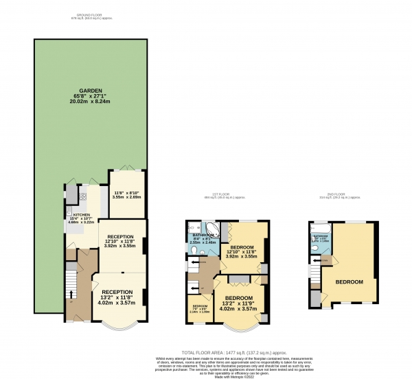 Floor Plan Image for 4 Bedroom Detached House for Sale in Sewardstone Road, Chingford, London, E4