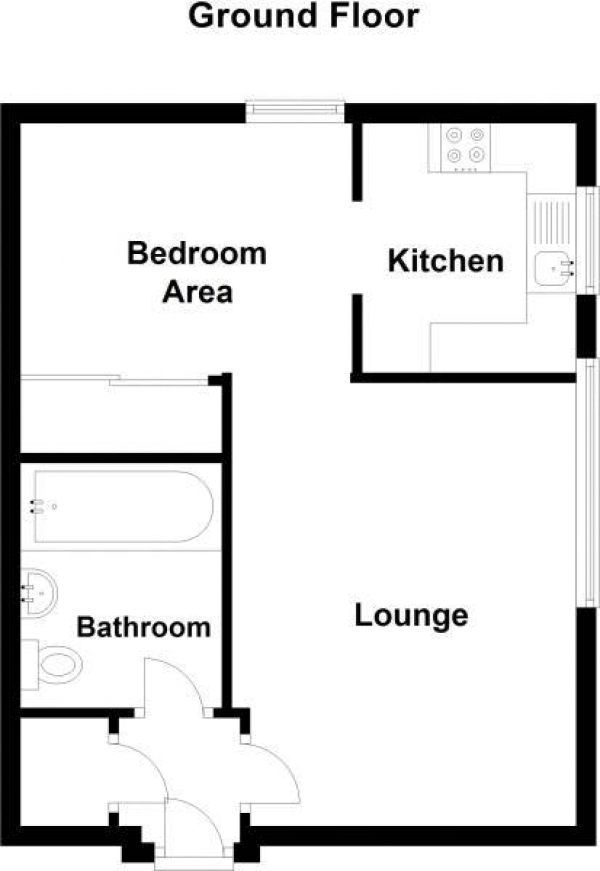 Floor Plan Image for Apartment for Sale in Howard Close, Waltham Abbey, Essex, EN9