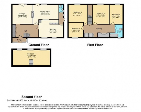 Floor Plan Image for 4 Bedroom Semi-Detached House for Sale in Thaxted Way, Waltham Abbey, EN9