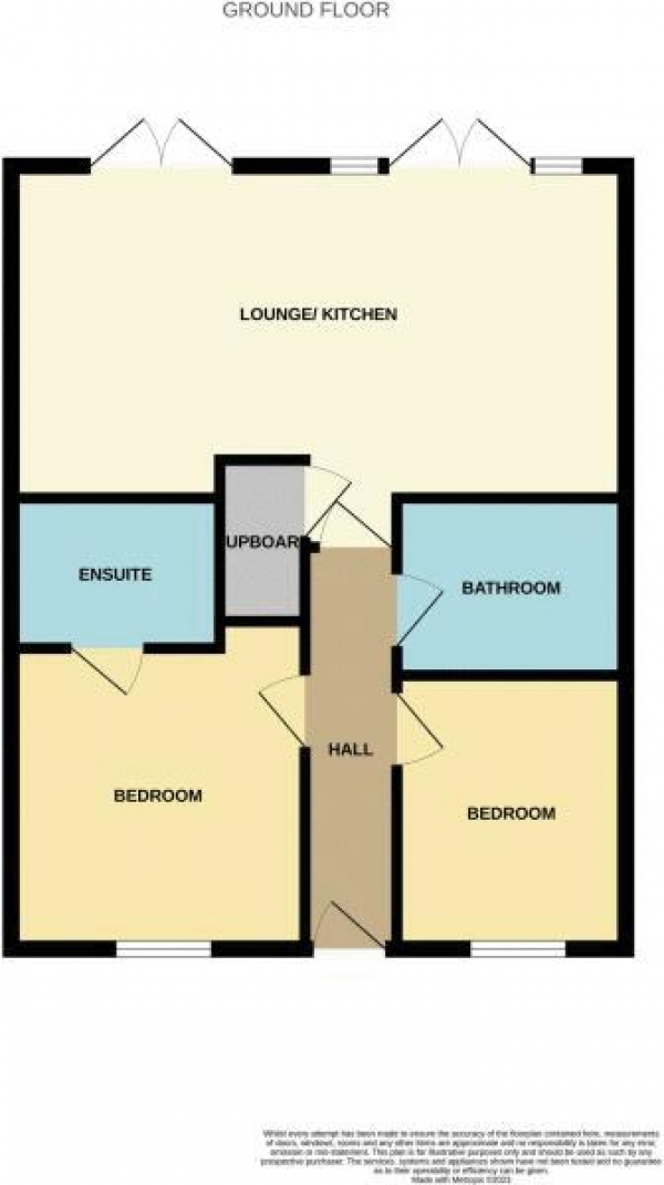 Floor Plan Image for 2 Bedroom Apartment for Sale in Lake View Court, Eleanor Way, Waltham Cross, EN8