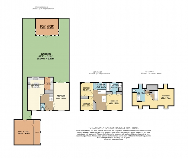 Floor Plan Image for 4 Bedroom End of Terrace House for Sale in Greenwich Way, Waltham Abbey, Essex, EN9