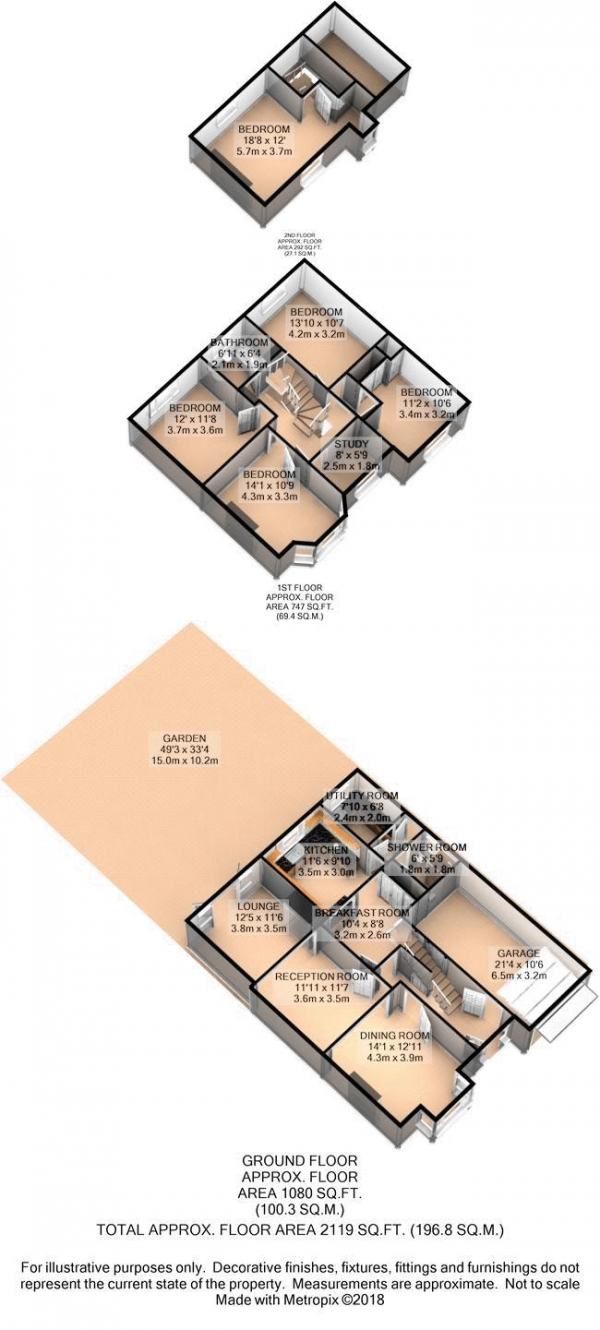 Floor Plan Image for 5 Bedroom Semi-Detached House for Sale in North Street, Nazeing, EN9