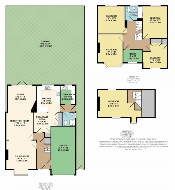 Floor Plan Image for 5 Bedroom Semi-Detached House for Sale in North Street, Nazeing, EN9