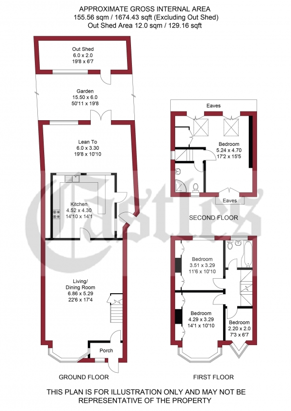 Floor Plan Image for 4 Bedroom Semi-Detached House for Sale in Hertford Road, Edmonton, N9