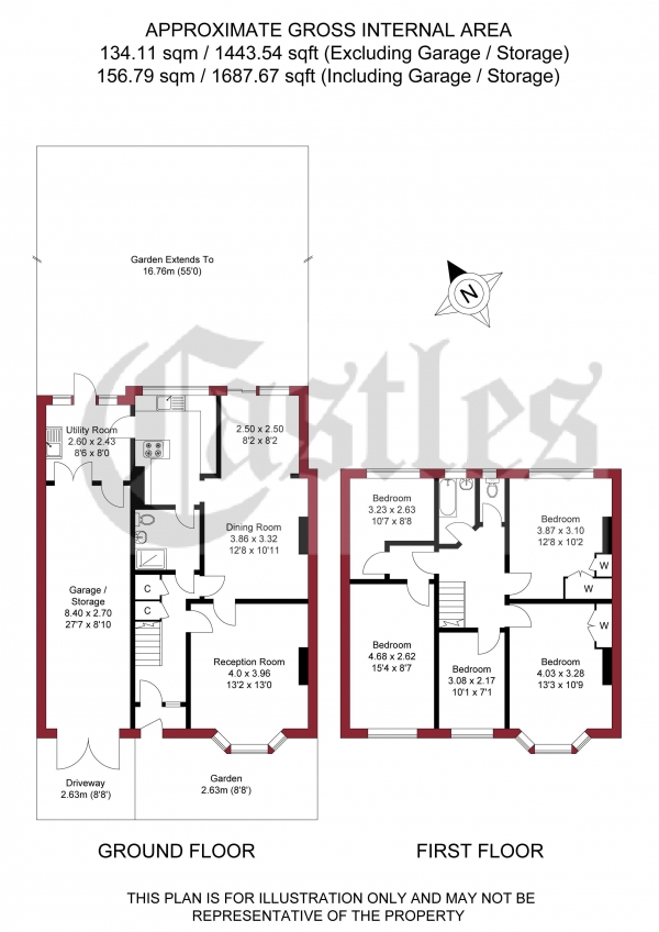 Floor Plan for 5 Bedroom Terraced House for Sale in Tillotson Road, Edmonton, N9, 9AQ - Offers in Excess of &pound529,950