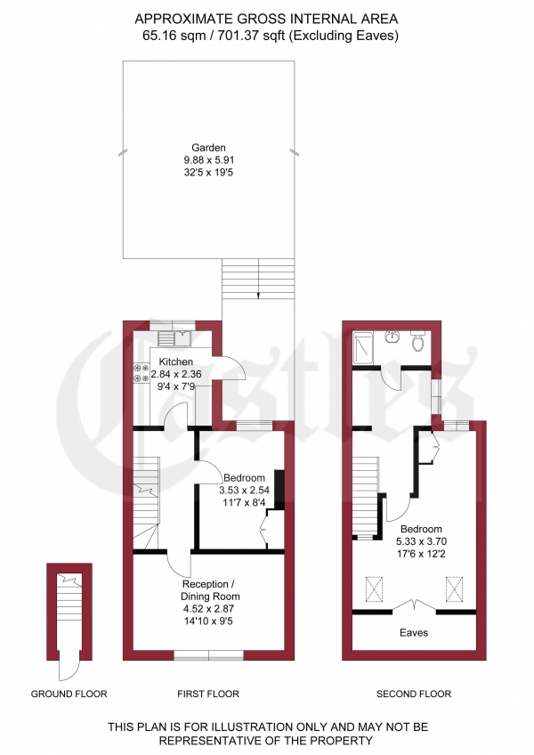 Floor Plan Image for 2 Bedroom Apartment for Sale in Aberdeen Road, Edmonton