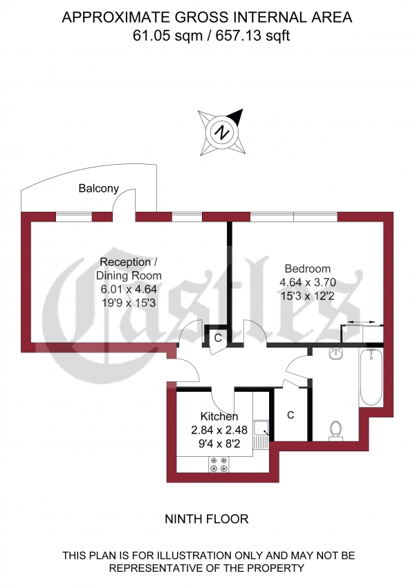 Floor Plan Image for 1 Bedroom Apartment for Sale in Methven Court, Edmonton