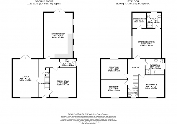 Floor Plan Image for 4 Bedroom Detached House to Rent in Reach Road, Burwell, CB25 0AH