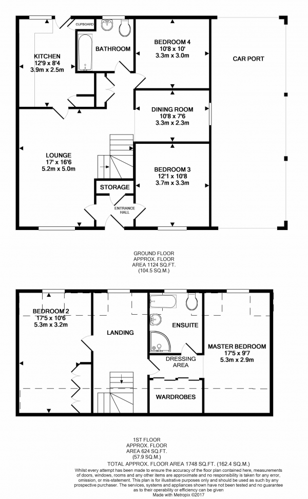 Floor Plan Image for 4 Bedroom Chalet for Sale in Moulton Avenue, Kentford, Newmarket, CB8