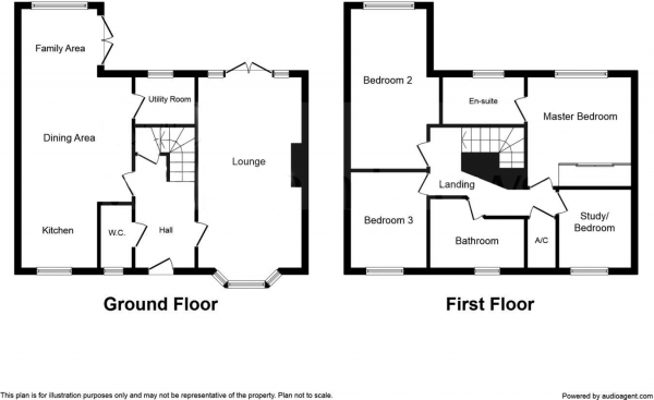 Floor Plan Image for 4 Bedroom Detached House to Rent in Tiger Flower Way, Red Lodge, IP28 8XU