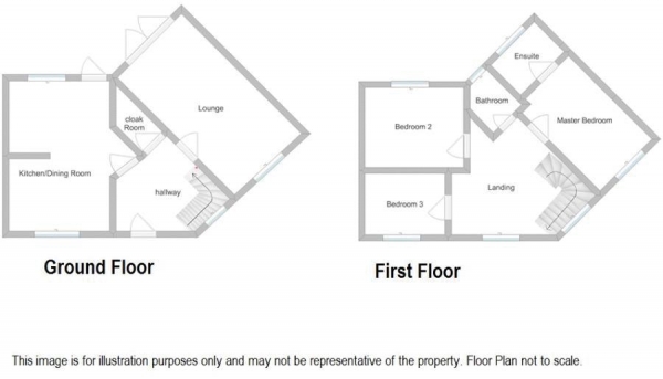 Floor Plan Image for 3 Bedroom Semi-Detached House for Sale in Acer Way, Red Lodge, IP28