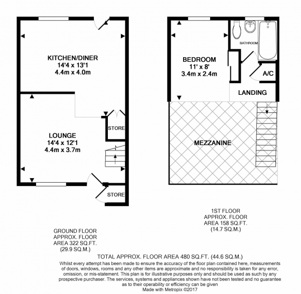 Floor Plan Image for 1 Bedroom Terraced House for Sale in Weston Way, Newmarket, CB8 7SB