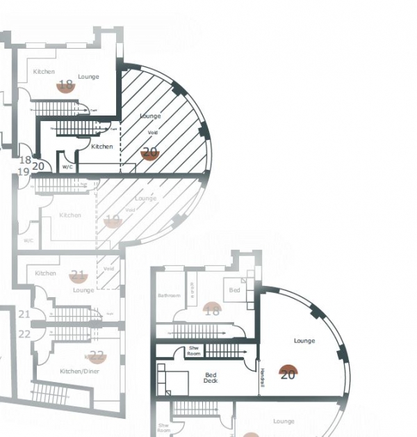 Floor Plan Image for 1 Bedroom Duplex for Sale in The Grosvenor, High Street, Newmarket, CB8