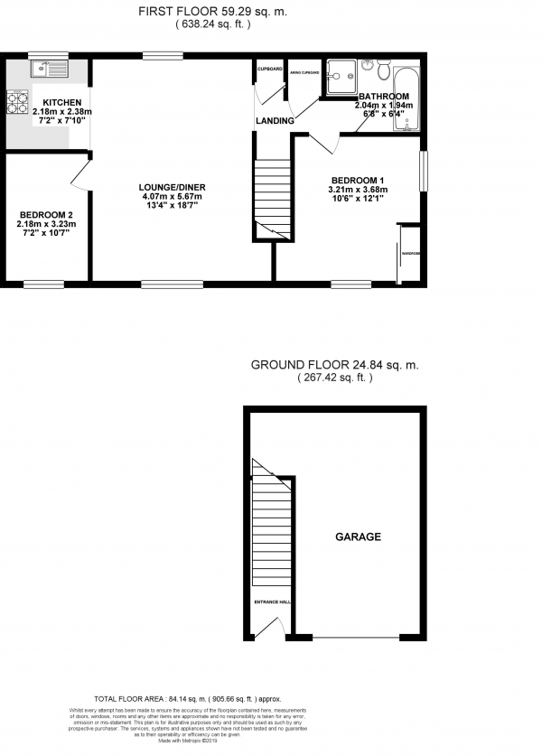 Floor Plan Image for 2 Bedroom Coach House for Sale in Rosehip Avenue, Red Lodge, IP28 8WS