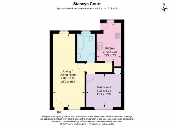 Floor Plan Image for 1 Bedroom Bungalow for Sale in High Street, Chalfont St. Giles