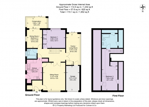 Floor Plan Image for 3 Bedroom Detached Bungalow for Sale in Lagger Close, Chalfont St. Giles