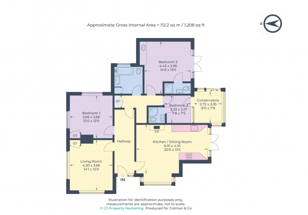 Floor Plan Image for 3 Bedroom Apartment for Sale in Amersham Road, Chalfont St Peter