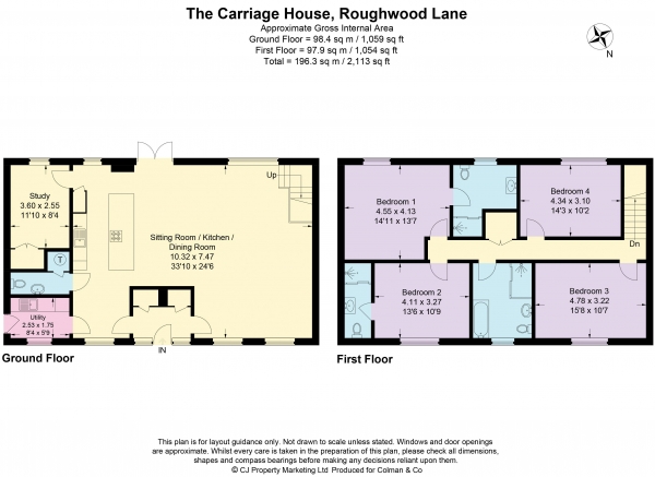 Floor Plan Image for 4 Bedroom Detached House for Sale in Roughwood Lane, Chalfont St. Giles