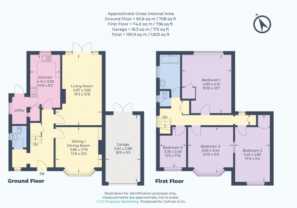 Floor Plan Image for 4 Bedroom Detached House for Sale in Bottrells Lane, Chalfont St. Giles