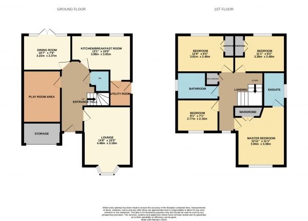 Floor Plan Image for 4 Bedroom Detached House for Sale in Hasguard Way, Ingleby Barwick