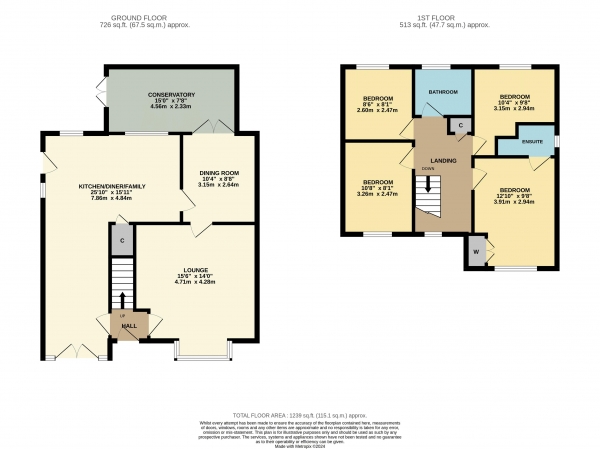 Floor Plan Image for 4 Bedroom Detached House for Sale in Berrington Gardens, Ingleby Barwick