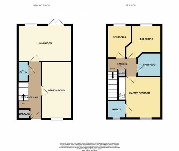 Floor Plan Image for 3 Bedroom Terraced House to Rent in Fullerton Way, Thornaby