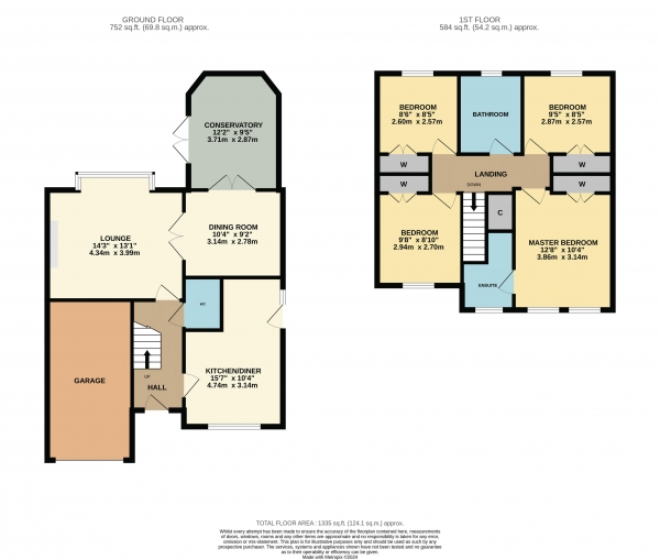 Floor Plan Image for 4 Bedroom Detached House for Sale in Lawrenny Grove, Ingleby Barwick