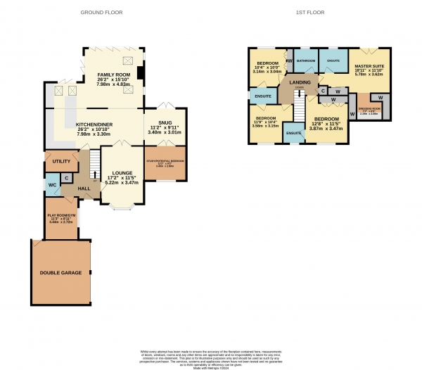 Floor Plan Image for 4 Bedroom Detached House for Sale in Broadlands, Ingleby Barwick