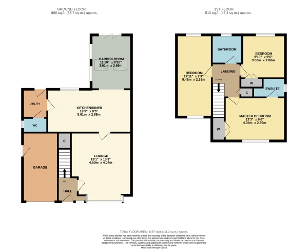 Floor Plan Image for 4 Bedroom Detached House for Sale in Fountains Avenue, Ingleby Barwick