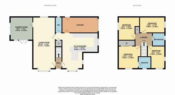 Floor Plan Image for 4 Bedroom Detached House for Sale in Brendon Grove, Ingleby Barwick