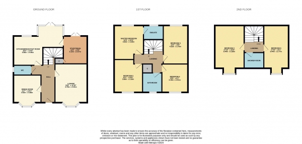 Floor Plan Image for 6 Bedroom Detached House for Sale in Bamburgh Court, Ingleby Barwick