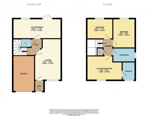 Floor Plan Image for 3 Bedroom Detached House for Sale in Bourne Morton Drive, Ingleby Barwick