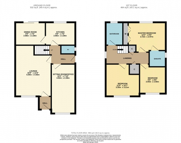 Floor Plan Image for 3 Bedroom Detached House for Sale in St. Brides Court, Ingleby Barwick