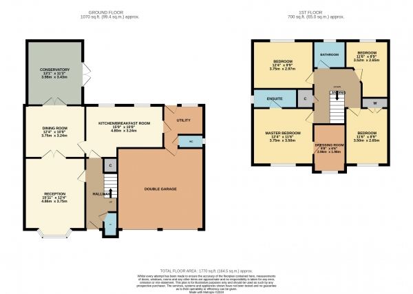 Floor Plan Image for 4 Bedroom Detached House for Sale in Dinas Court, Ingleby Barwick